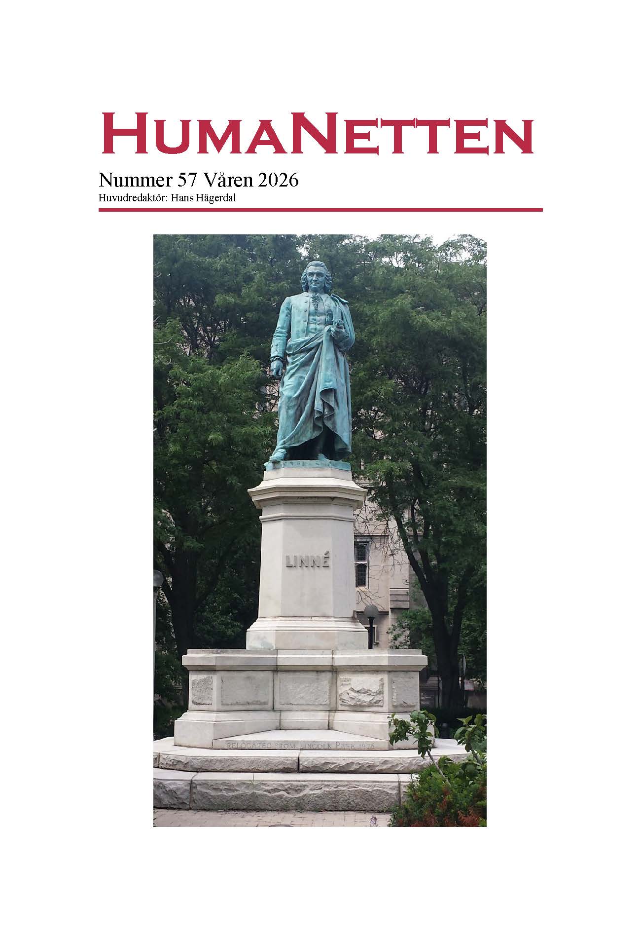 					View No. 57 (2026): HumaNetten Nr 57, våren 2026
				